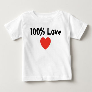 ベビーと子供： 100%愛 – 乳児Tシャツ ベビーTシャツ