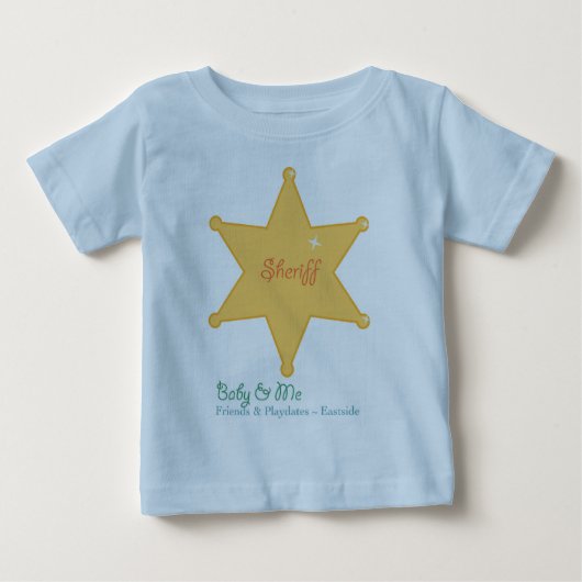 ベビーと私のTシャツ – 男の子 ベビーTシャツ (正面)