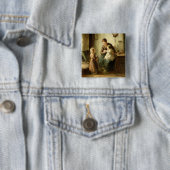 ベビーと遊びます、19世紀 缶バッジ (インサイチュ)