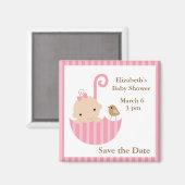 ベビーと鳥の傘 マグネット (正面/裏面)