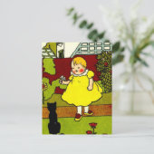 ベビーと黒猫 ポストカード (スタンド正面)