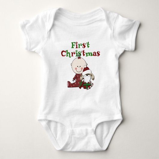 ベビーとSanta Dog Tシャツ (正面)