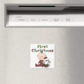 ベビーとSanta Dog Tシャツ マグネット (インサイチュ (食洗機))