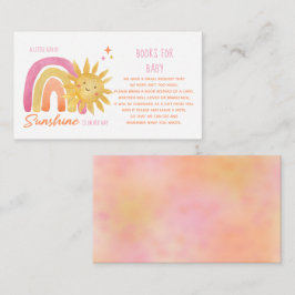 ベビーにおすすめのサンシャイン ベイビーシャワーブック Little Ray of Sunshine エンクロージャーカード