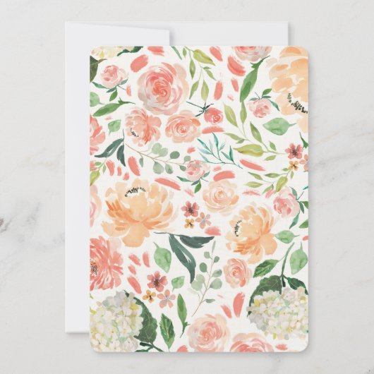 ベビーにちりばめた愛を誘う 招待状 (裏面)