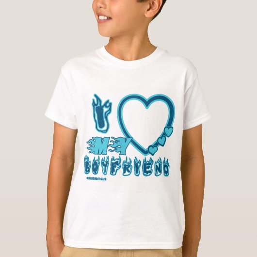 ベビーに合う青の恋人が好き  Tシャツ (正面)