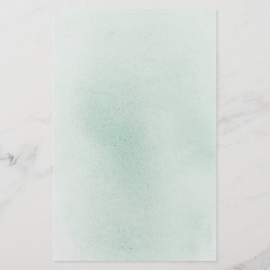 ベビーに恵まれた緑の赤ちゃんシャワーの願い (裏面)