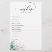 ベビーに恵まれた緑の赤ちゃんシャワーの願い (正面)