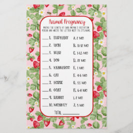 ベビーに蜂いちご動物シャワーゲームガール チラシ