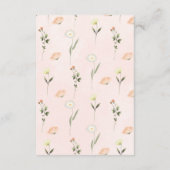 ベビーに開花まき書籍ベビー エンクロージャーカード (裏面)