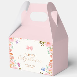 ベビーに開花フローラ蝶バウ赤ちゃんシャワー フェイバーボックス