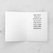 ベビーに「45誕生日めでたい」と言うカードを出す カード (内部)