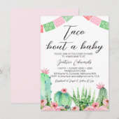 ベビーのおしゃれなタコパーティー ベビーシャワーの招待状 招待状 (正面/裏面)