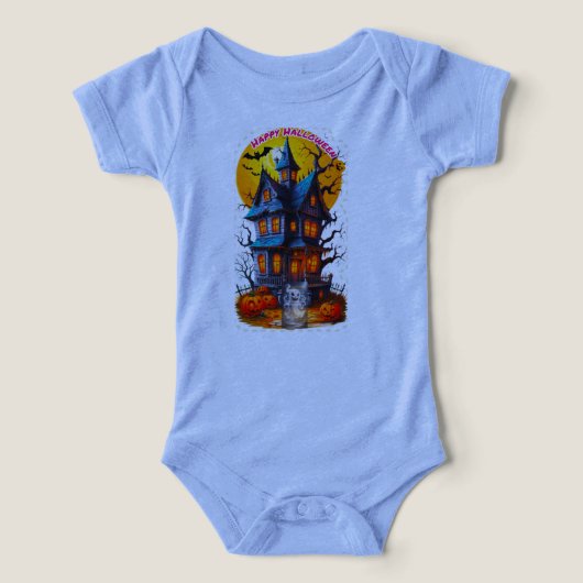ベビーのおばけハロウィンTシャツ 🎃👶 (デザイン正面)