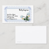 ベビーのおむつは名刺をピンで止めます 名刺 (正面/裏面)