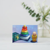 ベビーのおもちゃの名刺 名刺 (スタンド正面)