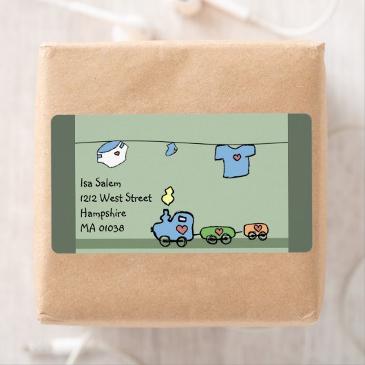 ベビーのおもちゃ – 男の子と女の子のためのベビーシャワーラベル ラベル (インサイチュ)