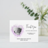 *~*ベビーのお知らせ+ありがとうございますハートはがき ポストカード (スタンド正面)