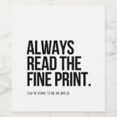 ベビーのお知らせ、おじさんへの贈り物 ワインラベル (シングルラベル)