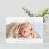 ベビーのお知らせ – 新しいアドベンチャー金ゴールド 案内状 (スタンド正面)