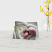 ベビーのお祝い カード (黄色い花)