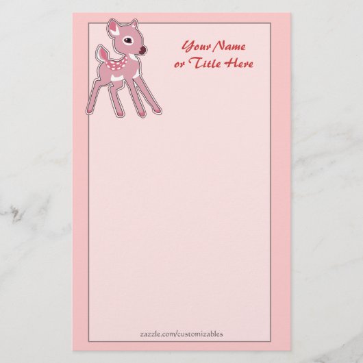 ベビーのこびれた文房具 便箋 (正面)