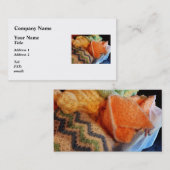 ベビーのために編むこと 名刺 (正面/裏面)