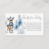 ベビーのためのオーディア冬バック赤ちゃんシャワーブック エンクロージャーカード (正面)