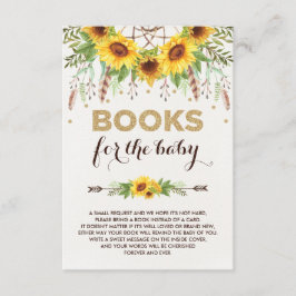 ベビーのためのヒマワリのDreamcatcher素朴なBohoの本 エンクロージャーカード