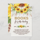 ベビーのためのヒマワリのDreamcatcher素朴なBohoの本 エンクロージャーカード (正面/裏面)