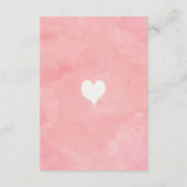 ベビーのためのピンクの金ゴールドの恋人のベビーシャワーの本 エンクロージャーカード (裏面)