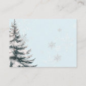 ベビーのためのベビーシャワー本の外で寒いおじぎをする エンクロージャーカード (裏面)