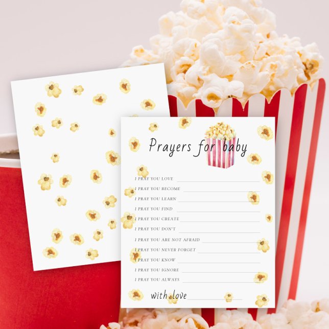 ベビーのためのポップコーン赤ちゃんシャワー祈りの言葉 (クリエイターアップロード済み)