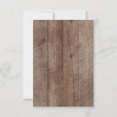 ベビーのための冬の森林動物の素朴な本 招待状 (裏面)