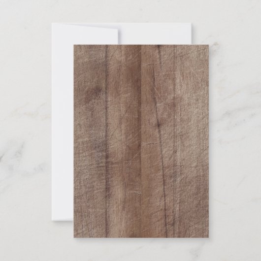 ベビーのための冬の森林動物の素朴な本 招待状 (裏面)