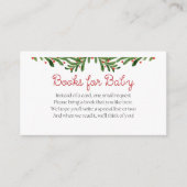 ベビーのための喜びクリスマスベビーシャワー本のバンドル エンクロージャーカード (正面)