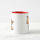 ベビーのための子犬のキス マグカップ (中央)