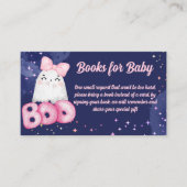 ベビーのための小さなブハロウィーンの赤ちゃんシャワー本 エンクロージャーカード (正面)