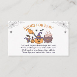 ベビーのための小さなブハロウィーンの赤ちゃんシャワー本 エンクロージャーカード