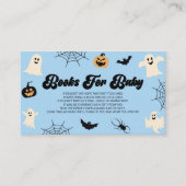 ベビーのための小さなブーハロウィーンの赤ちゃんシャワー本 エンクロージャーカード (正面)