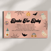 ベビーのための小さなブーハロウィーンの赤ちゃんシャワー本 エンクロージャーカード