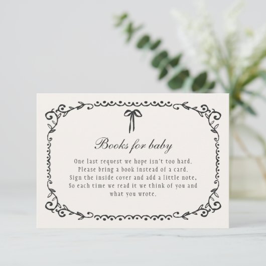 ベビーのための小さなブーブブラックボウハロウィーンの本 エンクロージャーカード (スタンド正面)