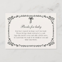 ベビーのための小さなブーブブラックボウハロウィーンの本 エンクロージャーカード