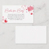 ベビーのための小さな恋人のバレンタインデー エンクロージャーカード (正面/裏面)