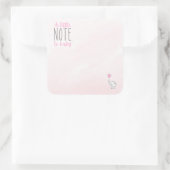 ベビーのための本の中のベビーステッカーへの小さなメモ スクエアシール (バッグ)