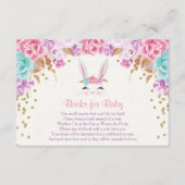 ベビーのための本、イースターのウサギの本の要求挿入物 エンクロージャーカード (正面)