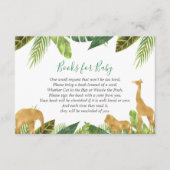 ベビーのための本、サファリの本の要求挿入物 エンクロージャーカード (正面)