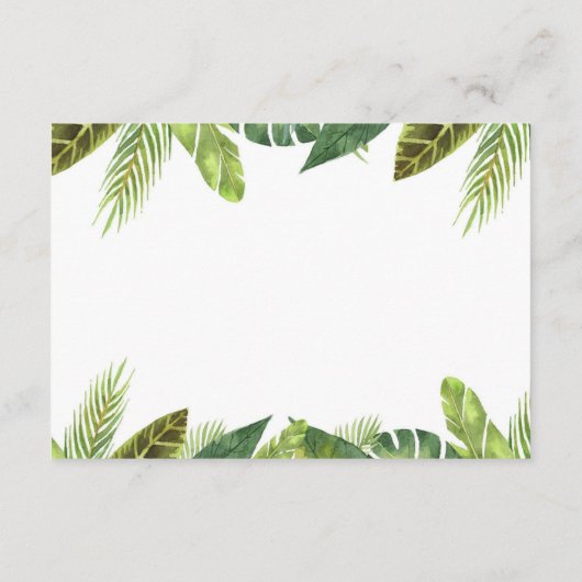 ベビーのための本、サファリの本の要求挿入物 エンクロージャーカード (裏面)