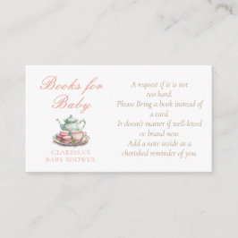 ベビーのための水彩のベイビーシャワー エンクロージャーカード