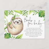 ベビーのための熱帯緑の本のベビー エンクロージャーカード (正面)